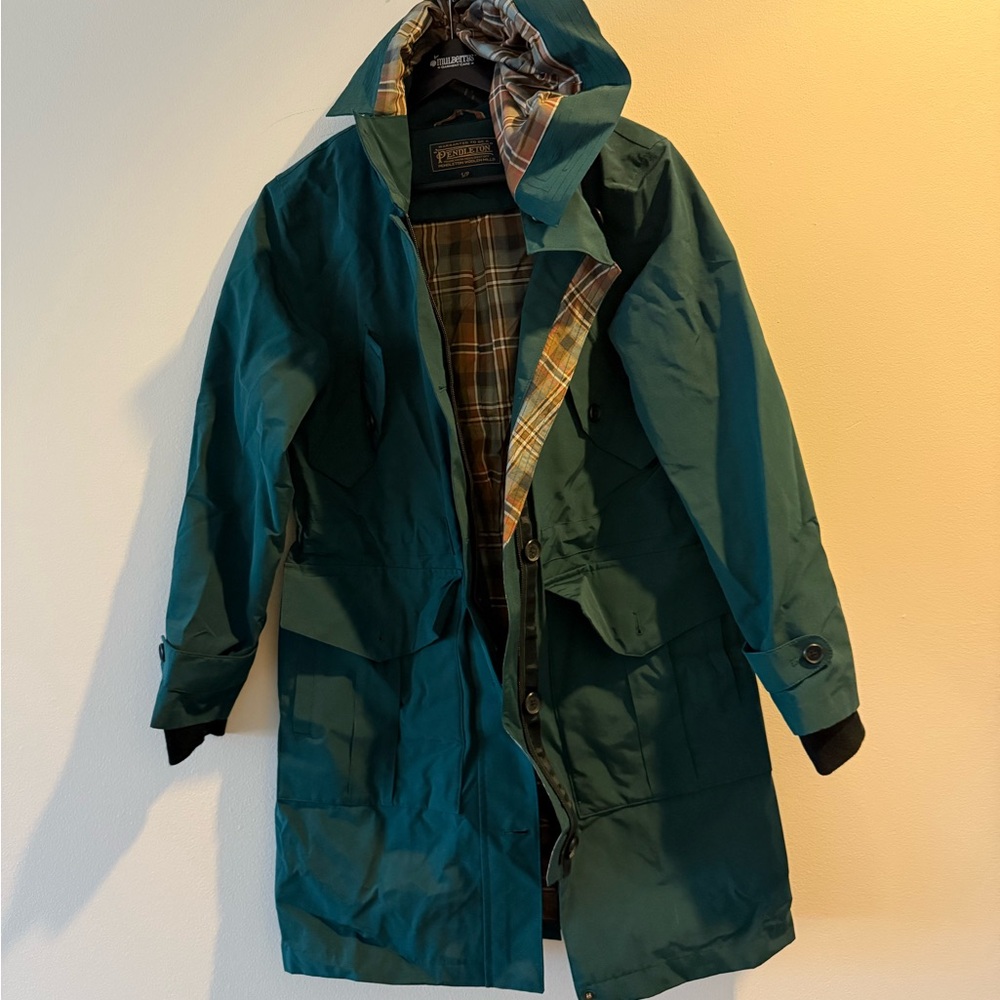 Pendleton Green Hooded Raincoat